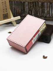 Cute Handmade Leather Womens Pink Cigarette Holder Case for Women - iwalletsmen