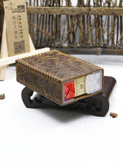 Handmade Leather Cigarette Holder Mens Engraved Floral Cigarette Holder Case for Men - iwalletsmen