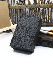 Handmade Cool Shark Leather Mens Cigarette Holder Case Black Cigarette Holder for Men - iwalletsmen