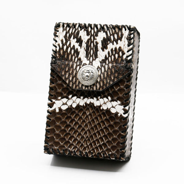 Cool Handmade Cobra Leather Mens Snake Skin Cigarette Holder Case for Men - iwalletsmen
