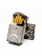 Cool Handmade Cobra Leather Mens Snake Skin Cigarette Holder Case for Men - iwalletsmen