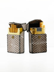 Cool Leather Cigarette Holder Mens Snake Skin Handmade Cigarette Holder Case for Men - iwalletsmen
