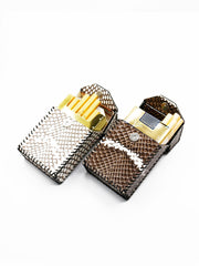 Cool Handmade Cobra Leather Mens Snake Skin Cigarette Holder Case for Men - iwalletsmen