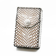 Cool Leather Cigarette Holder Mens Snake Skin Handmade Cigarette Holder Case for Men - iwalletsmen