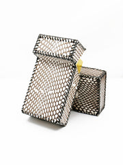 Cool Leather Cigarette Holder Mens Snake Skin Handmade Cigarette Holder Case for Men - iwalletsmen