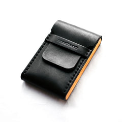 Cool Wooden Black Leather Mens Cigarette Case Custom Cigarette Holder for Men - iwalletsmen