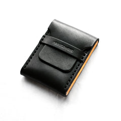 Cool Wooden Black Leather Mens Cigarette Case Custom Cigarette Holder for Men - iwalletsmen