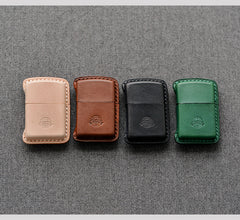 Cool Mens Leather Zippo Lighter Case Custom Zippo lighter Holder for Men - iwalletsmen