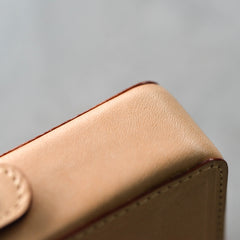 Cool Brown Leather Mens 20pcs Cigarette Holder Case Cool Custom Cigarette Case for Men - iwalletsmen