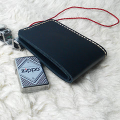 Leather Mens Slim Front Pocket Bifold Brown Small Wallets Card Wallet for Men - iwalletsmen