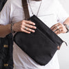 Canvas Mens Cool Small Messenger Bag iPad Bag Chest Bag Bike Bag Cycling Bag for men