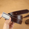 Handmade Mens Dark Blue Leather Leather Belts PERSONALIZED Leather Buckle Belt for Men - iwalletsmen