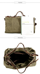 Khaki Waxed Canvas Gym Bag Weekend Travel Bag Canvas Mens Khaki Weekend Bag Duffle Bag For Men - iwalletsmen