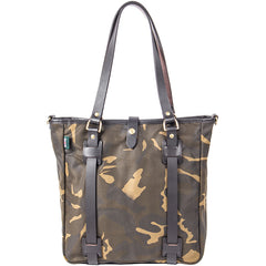 Waxed Canvas Mens Womens Handbag 14'' Tote Bag Camouflage Shoulder Bag Tote Purse For Men - iwalletsmen