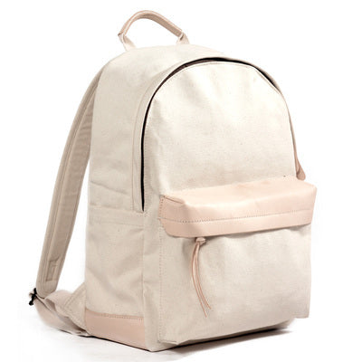 White Waxed Canvas Satchel Backpack Canvas Mens School Backpack Waterproof Hiking Backpack For Men - iwalletsmen