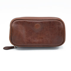 Cool Leather Black Mens Leather 2pcs Tobacco Pipe Case Zipper Tobacco Pipe Case for Men - iwalletsmen