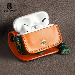 Cute Leather AirPods 1/2 Case with Tassels Leather AirPods Pro Case Airpod Case Cover