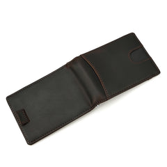 RFID Leather Slim Mens Small Wallet billfold Bifold Wallet Front Pocket Wallet for Men - iwalletsmen