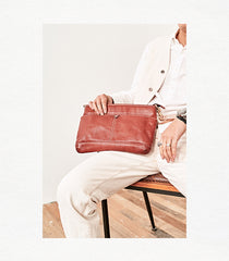 Casual Black Leather Mens 10'' Messenger Bag Brown Courier Bag Side Postman Bag For Men - iwalletsmen