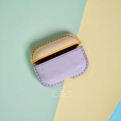 Personalized Yellow Leather AirPods Pro Case Custom Yellow Leather Pro AirPods Case Airpod Case Cover