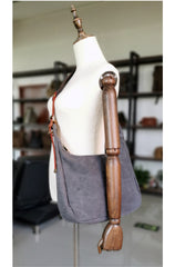 Mens Khaki Waxed Canvas Dopp Kit Mini Messenger Bag Canvas Toiletry Bag for Men - iwalletsmen