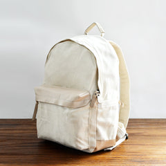 Gray Waxed Canvas Satchel Backpack Canvas Mens School Backpack Waterproof Hiking Backpack For Men - iwalletsmen