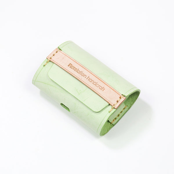 Waxed Green Leather AirPods Pro Case with Strap Apple Green Leather AirPods 1/2 Case Airpod Case Cover