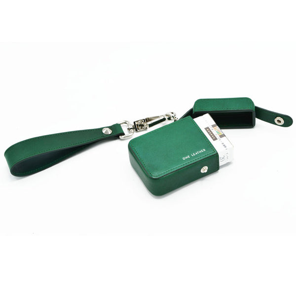 Cute Green Leather Womens 20pcs Cigarette Holder Case Wristlet Cigarette Case for Women - iwalletsmen