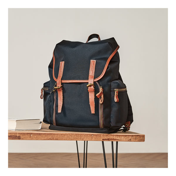 Fashion Black Nylon Leather Mens Backpack Nylon Travel Backpack Green Nylon School Backpack for Men - iwalletsmen