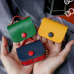 Cute Leather AirPods 1/2 Case with Tassels Leather AirPods Pro Case Airpod Case Cover