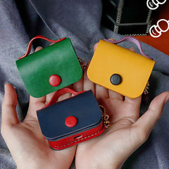 Cute Leather AirPods Pro Cases with Tassels Leather AirPods 1/2 Case Airpod Case Cover