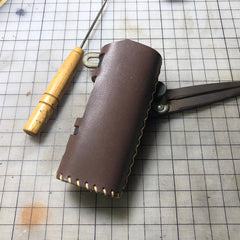Handmade Leather Mens JAC Vapour SERIES-B DNA 75W Holder Cigarette Case for Men - iwalletsmen