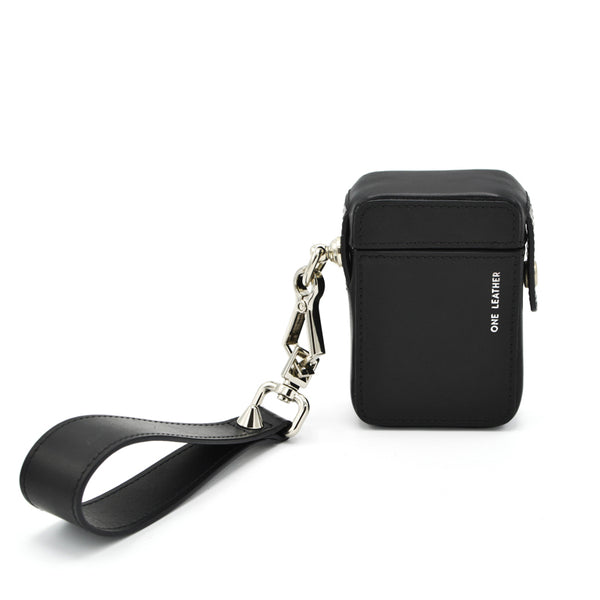 Cute Black Leather Womens Mens 20pcs Cigarette Holder Case Wristlet Cigarette Case for Women - iwalletsmen