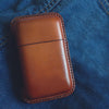 Brown Leather Mens Cigarette Holder Case Vintage Custom Cigarette Case for Men - iwalletsmen