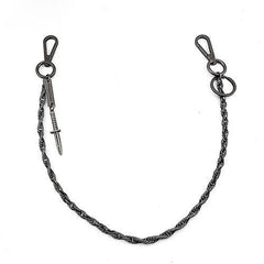 25'' Metal HUNTER SWORD BIKER SILVER WALLET CHAIN LONG PANTS CHAIN SILVER Jeans Chain Jean Chain FOR MEN - iwalletsmen