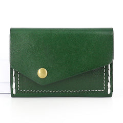 Leather Mens Card Wallet Front Pocket Wallet Small Slim Wallet Change Wallet for Men - iwalletsmen