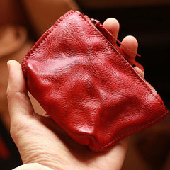 Brown Change Pouch For Men - Back View - iwalletsmen