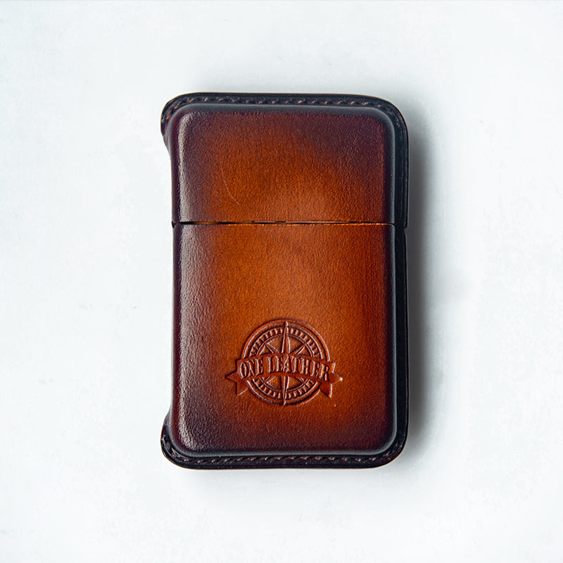 cigarettes case  Leather Cigarette Holder Case Handmade Coffee Leather Cigarette Case 10pc Leather Case of Cigarettes
