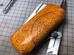 Handmade Tooled Constandine Leather Mens IQOS 3.0 Cigarette Case IQOS3.0 Holder for Men - iwalletsmen
