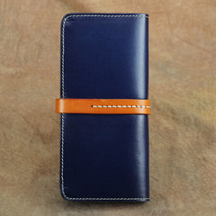 Handmade Womens Leather Long Wallet Bifold Long Wallets Card Wallet Clutch Wallet for Ladies - iwalletsmen
