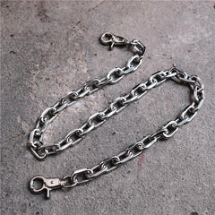 Badass Silver Mens Wallet CHain Pants Chain Silver Jeans Chain Jean Chain Biker Wallet Chain For Men - iwalletsmen