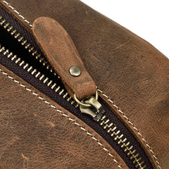 Portable Vintage Mens Leather Zipper Clutch Purse Bag Clutch Bag For Men - iwalletsmen