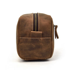 Portable Vintage Mens Leather Zipper Clutch Purse Bag Clutch Bag For Men - iwalletsmen