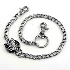 Cool Wolf Mens Punk Pants Chain Wallet Chain Long Biker Wallet Chain For Men - iwalletsmen