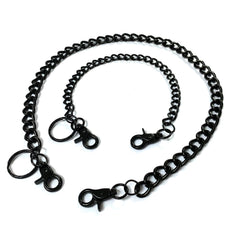 Cool Black Mens Biker Wallet Chain Punk Pants Chain Long Black Wallet Chain For Men - iwalletsmen