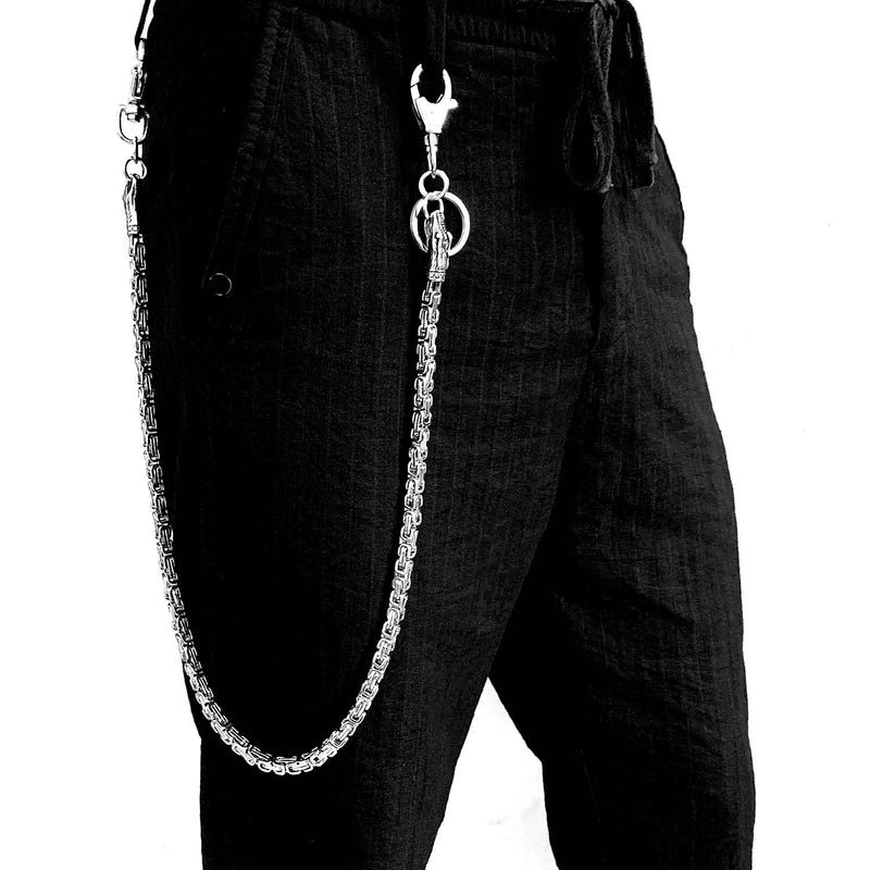 BLACKLISTS Collateral Pants Chain | Men's Pant Chain | Dragon Star White