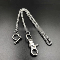 Silver Stainless Steel Cool 19'' Rock Wallet Chain Pants Chain Jeans Chain Jean Chain for Men - iwalletsmen