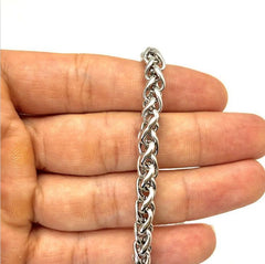 Silver 19'' Men Stainless Steel Rock Wallet Chain Biker Jeans Chain Jean Chain Key Chain for Men - iwalletsmen