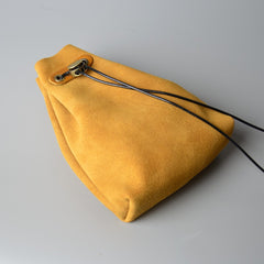 Renaissance Leather Pouches Celtic Viking Coin Pouch Medieval Steampunk Tan Drawstring Purse For Men Women Larp Cosplay
