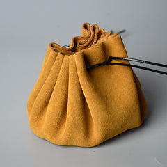 Renaissance Tan Leather Pouches Celtic Viking Coin Pouch Medieval Steampunk Small Drawstring Purse For Men Women Larp Cosplay
